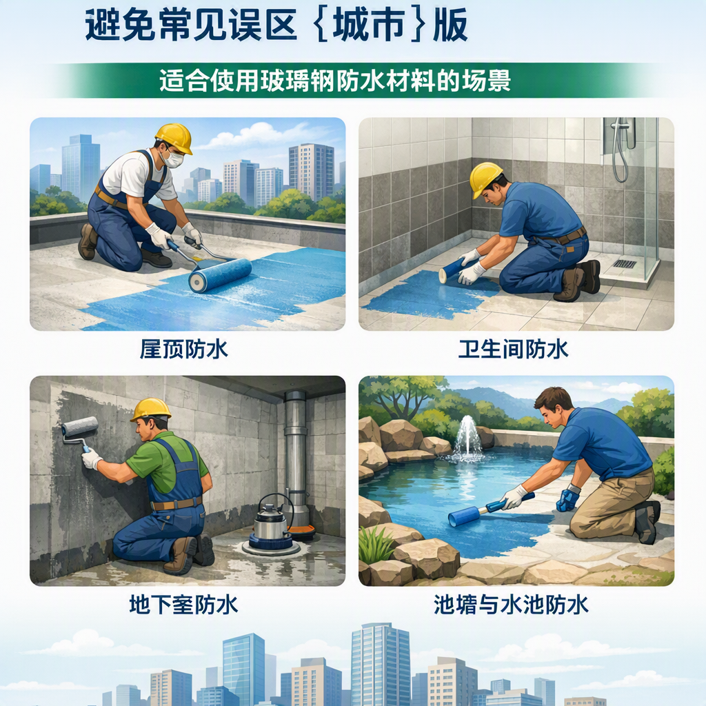 玻璃钢防水材料施工注意事项,避免常见误区 昭通 版